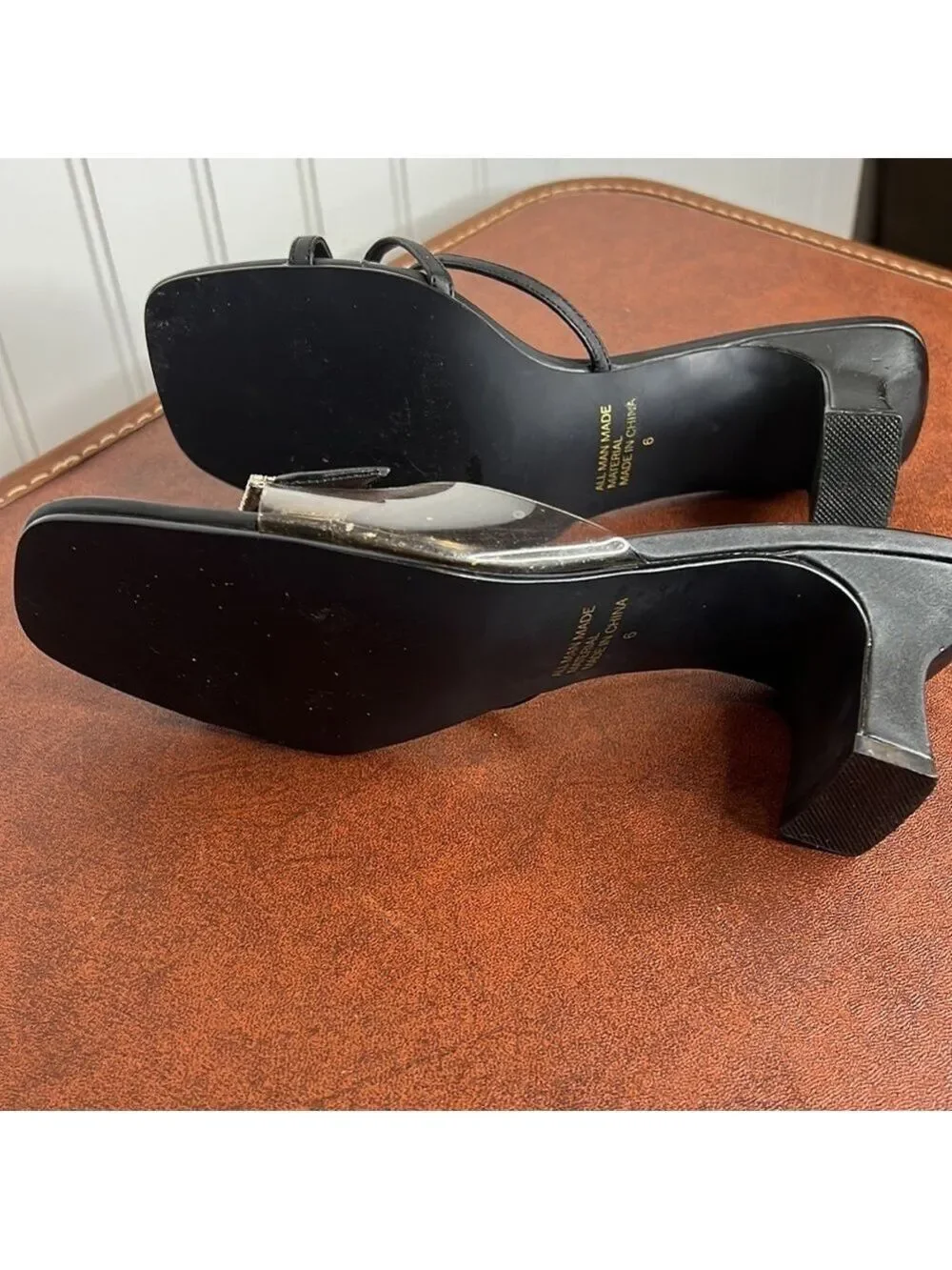 Mootsies Tootsies Holographic Heeled slides Size 6
